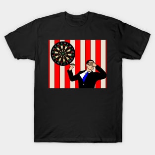 Dartboard Dart Player With Darts Arrows T-Shirt